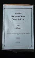 Assorted Wood Veneer Offcuts, 250g; Marquetry, Cabinetmaking Materials