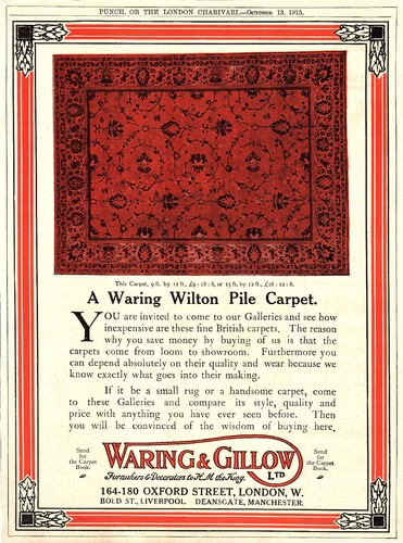 Ww1 waring gillow advert - ww1,