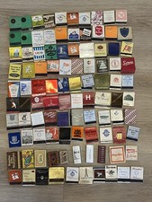 100 x Old Vintage Matchbooks UK and Foreign  