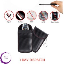 RFID BLOCKING CAGE 2X CAR KEY SIGNAL BLOCKER FARADAY POUCH CASE FOB KEYLESS