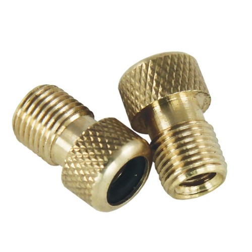 Brass adaptor presta - brass,