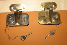 Pair Of Locks Brass With Cache