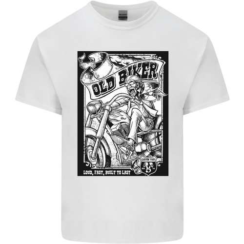 Old biker loud fast built - biker,