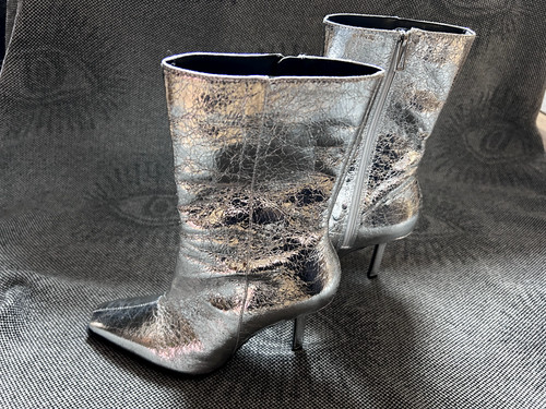 Zara silver ankle - silver, boots