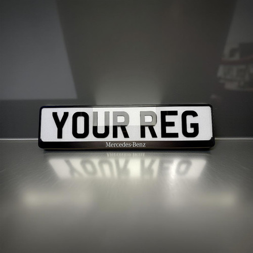 Mercedes benz number plate - 2x,
