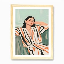 Of A Woman Sleeping On A Couch