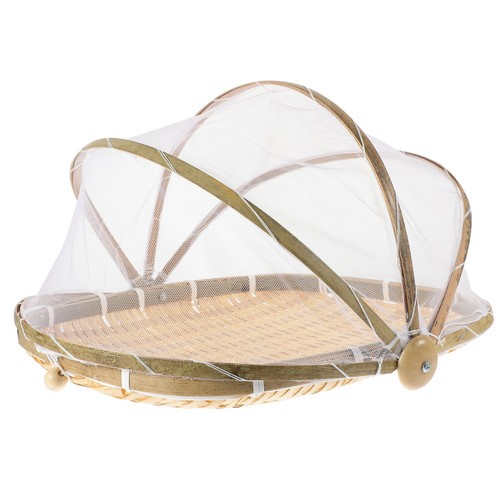 Bamboo fruit basket with food - basket,
