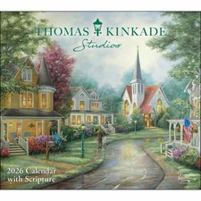 Kinkade, Studios Scripture Deluxe Calendar 2026 - Art - Month To View
