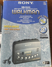 Sony WM-FX453 Walkman personal Cassette Player Complete Kit in Original Box. PWO