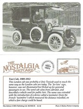 Postcard London Unic W&G Taxi
