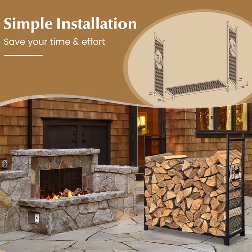 Firewood rack stand - firewood, holder