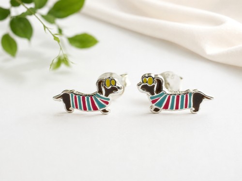925 sterling silver dachshund - 925,