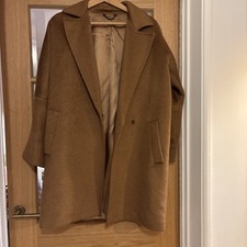 Jigsaw Mohair Wool Coat Camel