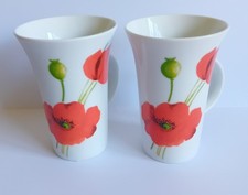 Alpine Poppy Rayware Mug x 2