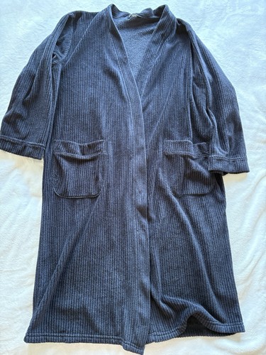 Men navy dressing gown size - navy,