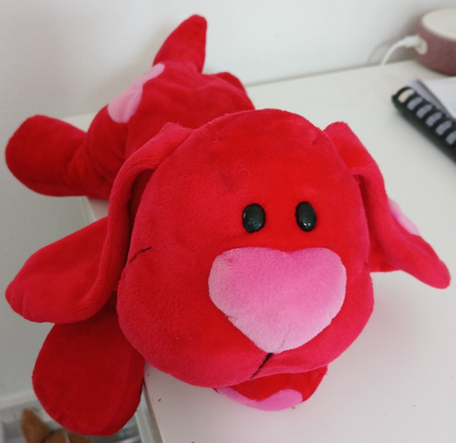 Vintage tesco red floppy puppy - tesco,