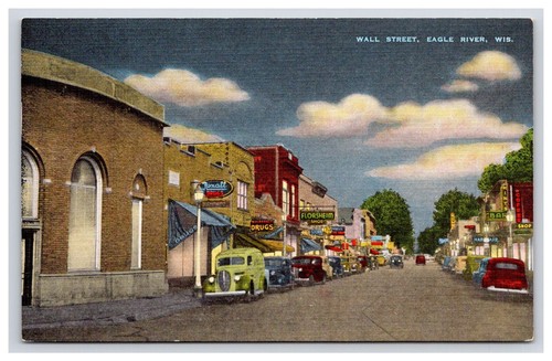Postcard wall street - postcard:,