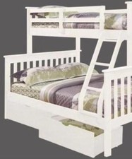 Hazel White Bunk Bed with