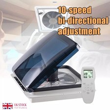 14" RV Roof Vent Fan 12V 10 Speeds Remote Control Camper Van Motorhome Caravan