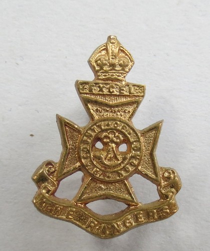 Military gilt collar badge - military,