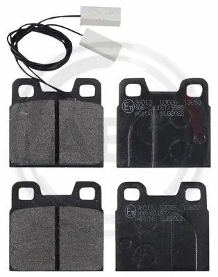 Rear brake pad set disc - brake,