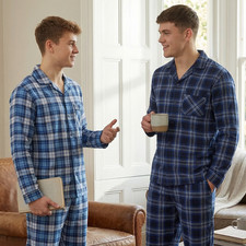 Mens Brushed Cotton Pyjama Set