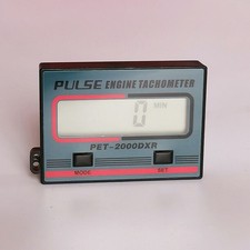 Blue Digital Tachometer Gauge