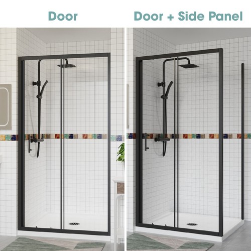 Matt black sliding - sliding, door