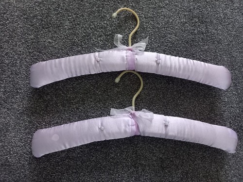 Set two lilac satin covered - of,