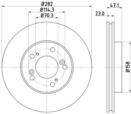 Mintex brake disc - mintex, set