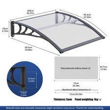 90cm Projection Window Awning