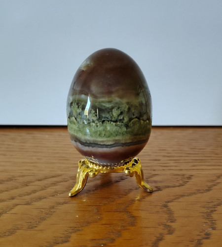 Crystal agate egg - agate, distinct