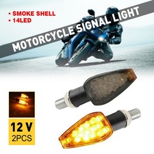Motorcycle LED Turn Signal Bullet Blinker Indicator Tail Light For Honda Yamaha