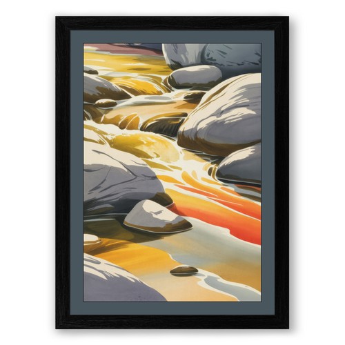 Kayak fleet modern framed wall - fleet,