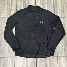 Men’s Black Under Armour half zip half fleece jacket XL