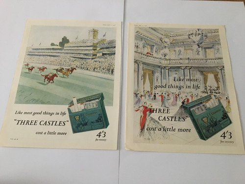 Three castles cigarettes - three, cigarettes-lot
