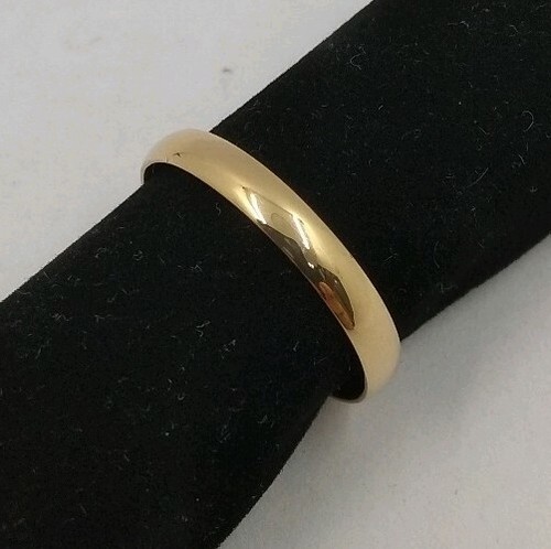 18k yellow gold - gold, half