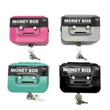 with Coin Slot Money Box Lockable Coin Bank Portable Coin Saving Box