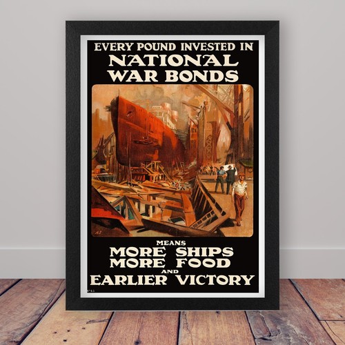 Framed vintage ww1 - ww1, british