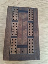 Vintage Cribbage Board with 4