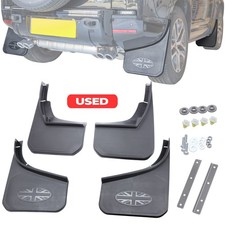 Mudflap Kit Front & Rear Union Jack for Land Rover New Defender L663 90 110 USED