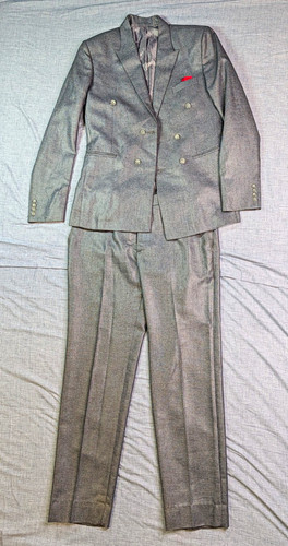 Men suit blue - blue, check