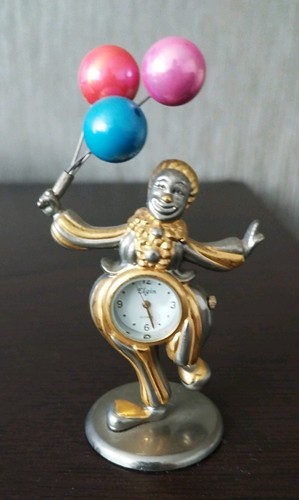 Vintage elgin mini clock - mini, clown