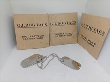 Vintage U.S.A  G.I. Dog Tags