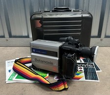 Sony BMC-100P Betamax Betamovie Video Camera With LC-720 Carry Case UNTESTED