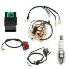 Stator Wiring Loom On Off Switch Coil CDI Plug Kit 110cc 125cc 140cc Pit Bike