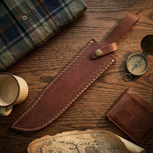 Handmade brown leather - handmade,