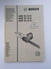 Vintage Instruction Manual - Bosch AKE 30-18S/35-18S/40-18S - Multiple Languages