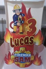 Fireman sam cake - sam, topper