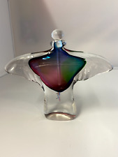 Chris Comins signed winged glass perfume bottle